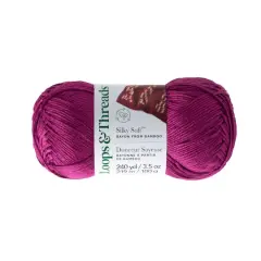 Silky Soft&trade; Yarn by Loops & Threads&reg; Boysenberry