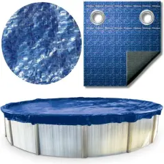 Swim Central 21ft. Blue Oval Super Guard Above Ground Swimming Pool Winter Cover