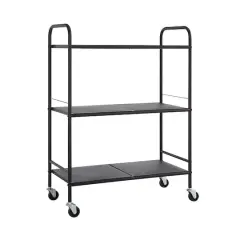 SunnyPoint 3-Tier Storage Cart Black