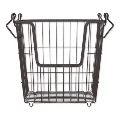 DII&reg; Large Square Metal Basket Black