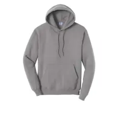 Port & Company&reg; Neutrals Core Fleece Pullover Hooded Sweatshirt Medium Grey