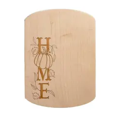 Home Pumpkin 11" x 8" Maple Oval Cutting Board