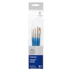 Winsor & Newton&trade; Cotman&trade; Watercolor 5 Piece Brush Set