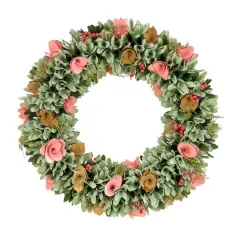 18" Spring Pastel Floral Wreath