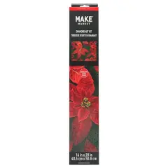 16" x 20" Poinsettia Diamond Art Kit by Make Market&reg;
