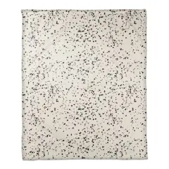 Monochromatic Dot Pattern 50" x 60" Coral Fleece Blanket