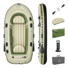 Bestway 9.5ft. Hydro-Force Voyager X3 Inflatable Raft Set