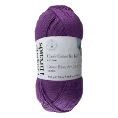 Classic Cotton Big Ball&trade; Solid Yarn by Loops & Threads&reg; Grape