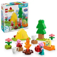 LEGO&reg; DUPLO&reg; Peppa Pig Camping Trip Building Playset with Canoe Toy 10452