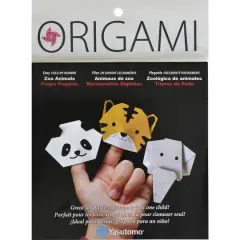FBN Origami Paper Finger Puppets Kit 3 ct. Zoo Animals