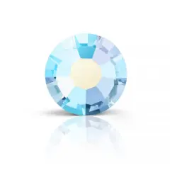 Preciosa MAXIMA SS16 Aurora Borealis Flatback Czech Crystals, 144ct. Light Sapphire AB