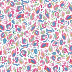 RoomMates Red Multi Brushstroke Leopard Peel & Stick Wallpaper