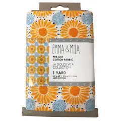 Emma & Mila&reg; La Dolce Vita Collection Sunflower Precut Cotton Fabric, 4ct.