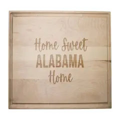 Home Sweet State Home 17" x 11" Maple Cutting Board Alabama