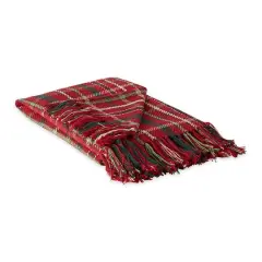 DII&reg; Tartan Holly Plaid Recycled Cotton Throw