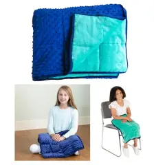 Bouncyband&reg; 56" x 36" Soft Fleece Weighted 7lb. Small Sensory Blanket for Kids