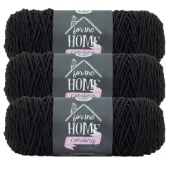 3 Pack Lion Brand&reg; For the Home Cording Yarn Black