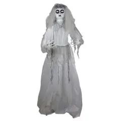 6ft. Lighted & Animated Ghost Bride Halloween Decoration