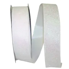 JAM Paper 1.5" x 25yd. Iridescent Glitter Wired Ribbon