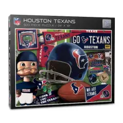 NFL Retro Series 500 Piece Puzzle Houston Texans