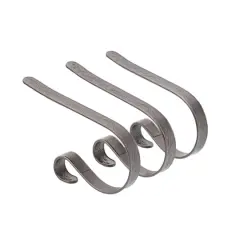 Original MantleClip&reg; Pewter Stocking Holders, 3ct.