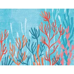 JAM Paper 3.87" x 5" Coral Tranquility Blank Note Cards & Envelopes, 20ct.