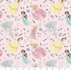 Disney Princess Adventure Awaits Cotton Fabric