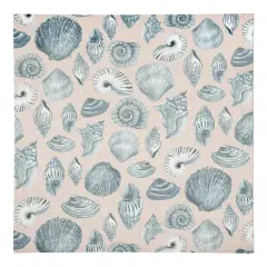 Multi Shell Cotton Twill Napkin Blue/Blush