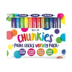 OOLY Variety Pack Chunkies Paint Sticks, 24ct.