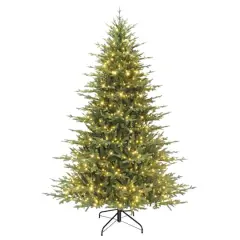 7.5ft. Pre-Lit Dorchester Fir Artificial Christmas Tree, Dual Color LED Lights