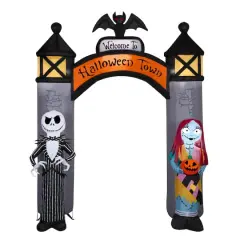 8.5ft. Airblown&reg; Inflatable Nightmare Before Christmas Welcome to Halloween Town Archway