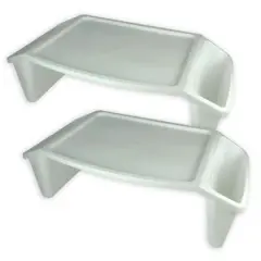 Romanoff&reg; Lap Tray, 2ct. White