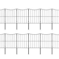 NEX&trade; 24" Black Lower Arc Garden Fence, 25ct.