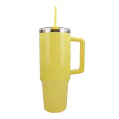 40oz. Neon Stainless Steel Insulated Tumbler by Celebrate It&trade; Yellow