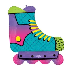 SuperShape&reg; 27" 90s Party Inline Skate Foil Balloon