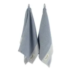 DII&reg; Storm Blue Washed Waffle Woven Dishtowel, 2ct.