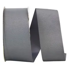 JAM Paper 2.25" Grosgrain Texture Ribbon Gray
