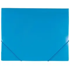 JAM Paper 9.5" x 12.375" Action Case Letter Booklet Plastic Portfolio Blue