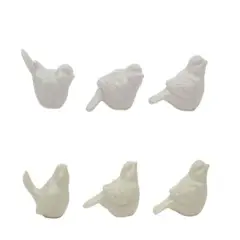 Hello Honey&reg; 3" White Ceramic Birds Set