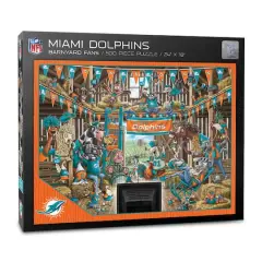 NFL Barnyard Fans 500 Piece Puzzle Miami Dolphins