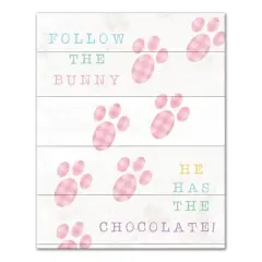 Bunny Has Chocolate 16" x 20" Canvas Wall Art