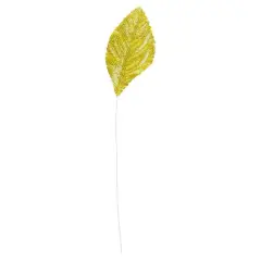 JAM Paper Foil Leaf Floral Accessory, 50ct. Gold