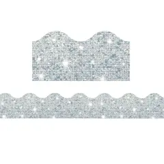 Trend Enterprises&reg; Silver Sparkle Terrific Trimmers&reg;, 32.5ft.