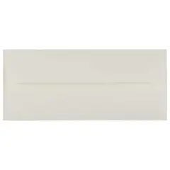 JAM Paper 4.12" x 9.5" Natural White Wove Strathmore Business Envelopes, 50ct.