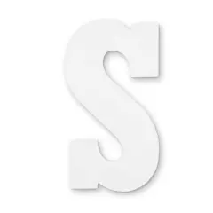 13" White MDF Uppercase Letter by Make Market&reg; S