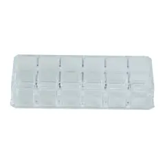 Simplify 7" Cosmetic & Lipstick 12 Compartment Holder