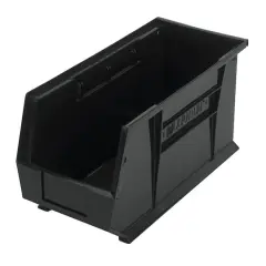 Quantum Storage Systems&reg; Black 18" x 8.25" x 7" ULTRA Stack & Hang Bins, 6ct.