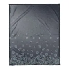 Bubbles Coral Fleece Blanket Navy