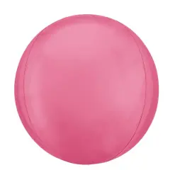 Orbz&reg; 16" Round Matte Balloon Vibrant Pink