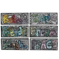 S&S&reg; Worldwide Velvet Art Magnets, 24ct.